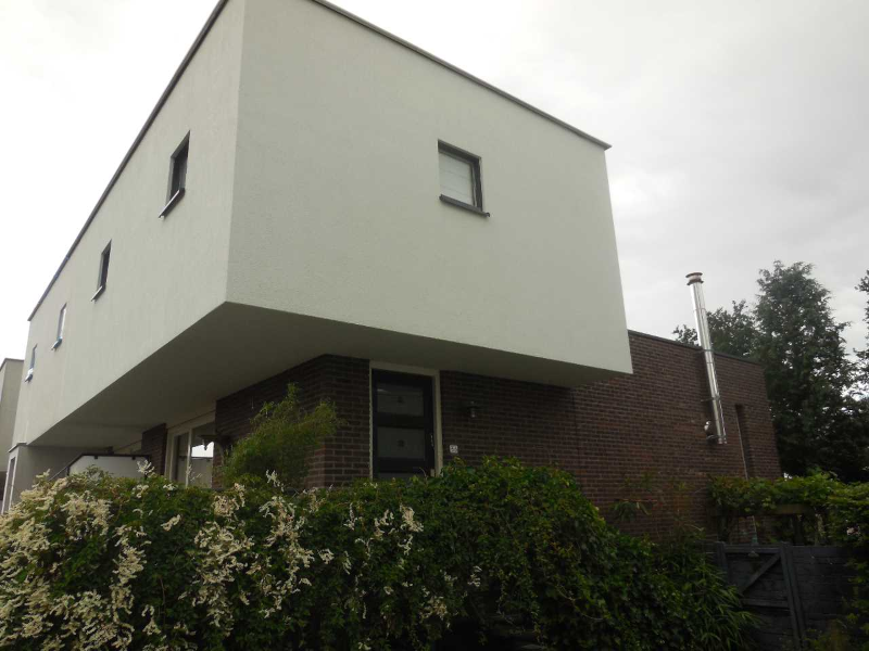 Buiten gevelisolatie met sierpleister